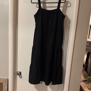 SHEIN Black Tiered Dress